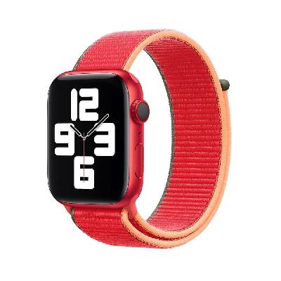 Product Red Sport Loop - оригинална текстилна каишка за Apple Watch 38мм, 40мм, 41мм, 42мм (2024) (червен)