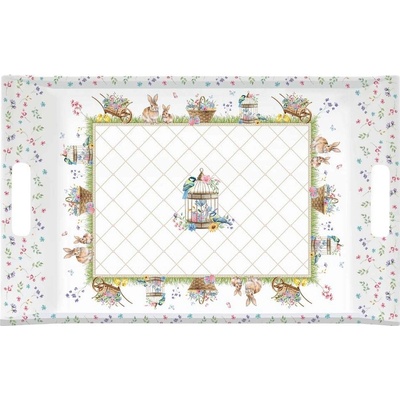 Easy Life Velikonoční plastový podnos Spring Bloom 47x31 cm
