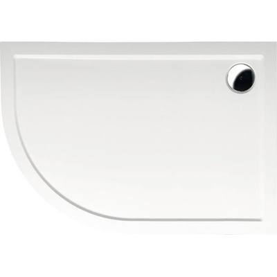 Polysan RENA R 76511 vanička z litého mramoru čtvrtkruh 100 x 80 x 4 cm R550 pravá