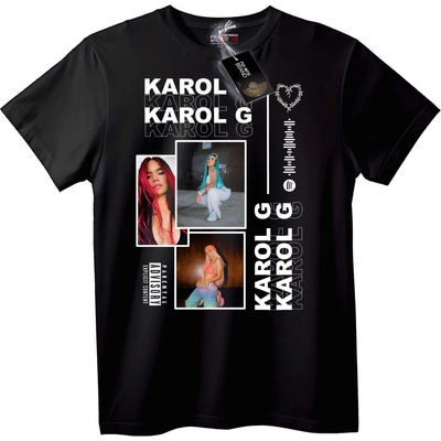 NOONEBRAND Тениска Karol G Музика - 5XL, White