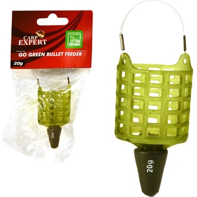 CARP EXPERT GO GREEN BULLET FEEDER KOŠÍK - 20G
