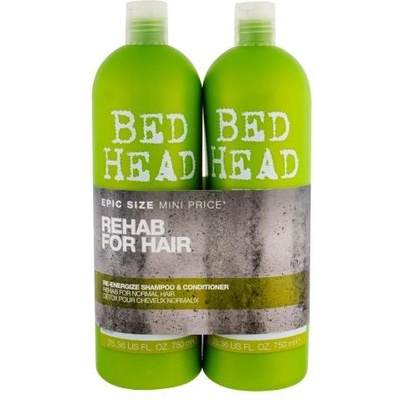 Tigi Bed Head Re-Energize подаръчен комплект: шампоан 750 ml + балсам 750 ml за жени