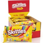 Skittles Дъвчащи бонбони Skittles Smoothies с вкус на плодове и кисело мляко 38 г 14 бр