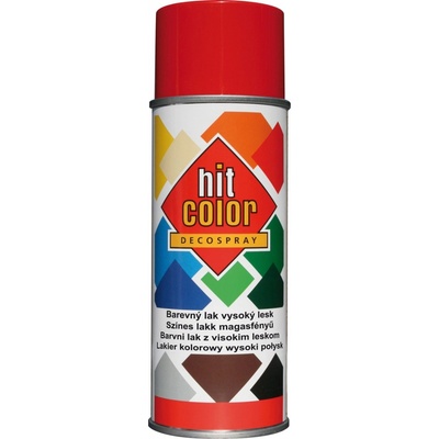 hitcolor Barva lesklá 400 ml karmínová