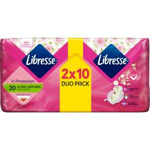 Libresse Дамски превръзки Natural Protection Aloe Vera, 20 бр (2278828)