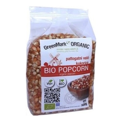 Greenmark Organic Bio Kukuřice na popcorn 0,5 kg