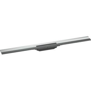 Hansgrohe RainDrain Flex - Линеен душ канал с решетка от неръждаема стомана 900, за монтаж към стена, с възможност за скъсяване, хром 56052000 (56052000)