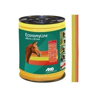 33212 EconomyLine Polyetylenová páska pro elektrické ohradníky BASIC 20 mm žlutá