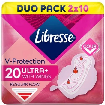 Image 1 of Libresse Ultra+ нормална санитарна салфетка с крила 20бр (5686_)