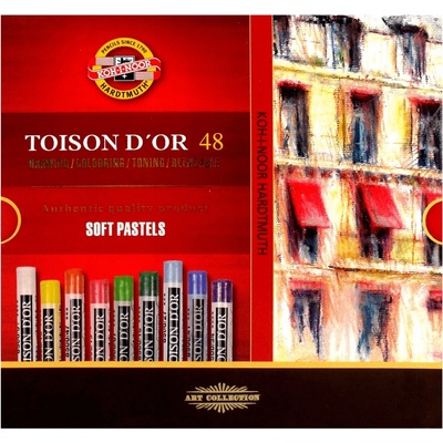 KOH-I-NOOR Křída prašná kulatá souprava TOISON D´OR 8516 48 barev – Zboží Dáma KOH-I-NOOR Křída prašná kulatá souprava TOISON D´OR 8516 48 barev – Zboží Dáma
