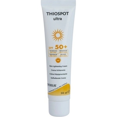 Synchroline Thiospot Ultra rozjasňujúci krém pre pleť s hyperpigmentáciou SPF 50+ (UVA-UVB Filtres, Lactacid Acid; Parabens Free) 30 ml