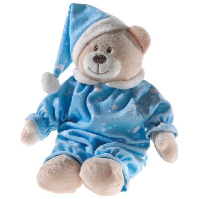Мече с дрешки и шапчица " Лека нощ" 28 см - Heunec
