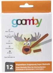 Goomby Измиващи се флумастери 12 цвята