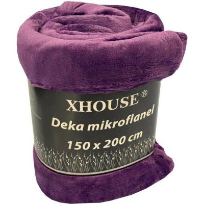 Bazyl.cz Mikroflanelová deka Tmavě fialová 150x200