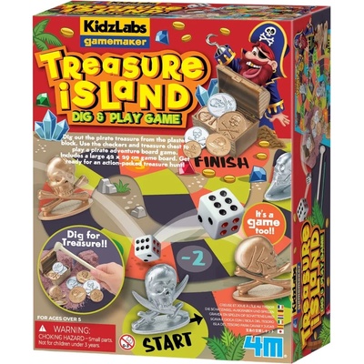 4M Игрален комплект 4M - Разкопай и играй, островът на съкровищата (4m-03449)