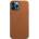Apple iPhone Leather Case with MagSafe - оригинален кожен кейс (естествена кожа) за iPhone 12 Pro Max (кафяв)