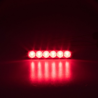 PROFI SLIM výstražné LED světlo vnější, červené, 12-24V, ECE R65, STM 911-006RED