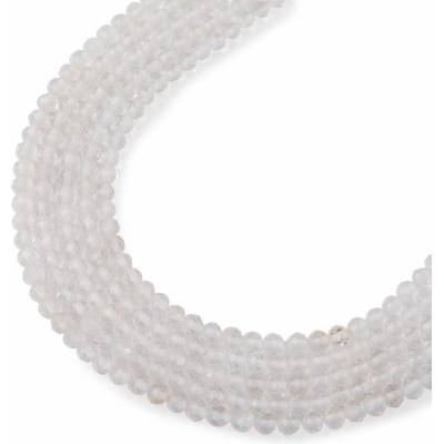 Koráliky z minerálu Krištáľ 2mm brúsené - 18 cm
