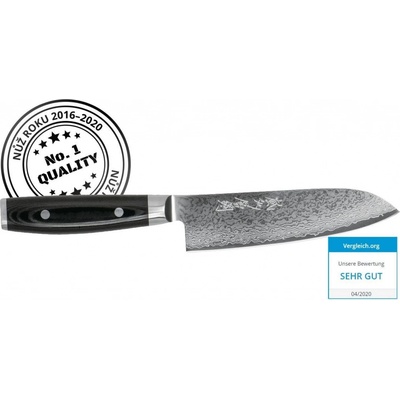 Yaxell Ran plus japonský Santoku nôž 16,5 cm