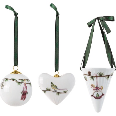 Vánoční ozdoby Hammershoi Christmas set 3 ks Kähler