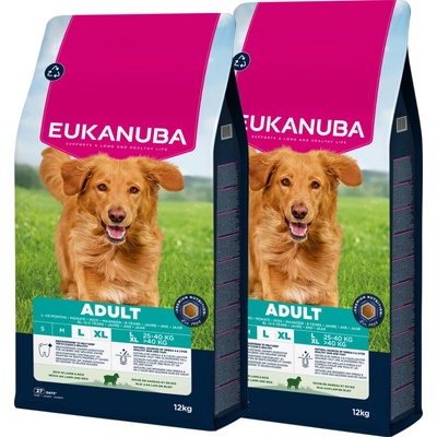 Eukanuba Adult Large Breed Lamb & Rice 2 x 12 kg