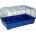 FLAMINGO Cage Sprinters Black Blue - клетка за заек голяма, синя, 100 х 57 х 54 см - Белгия - 201876