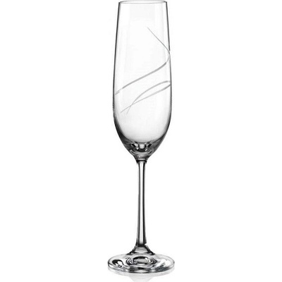 Crystalex Sklenice na sekt viola Brus 6 x 190 ml