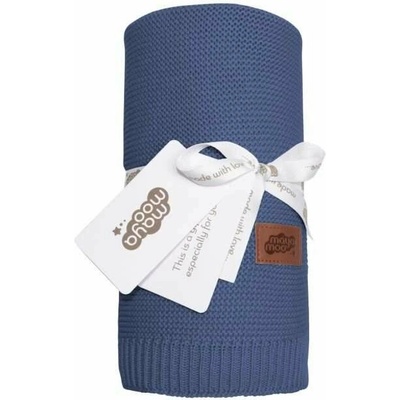 Detexpol Pletená deka do kočíka bavlna bambus Mayamoo Denim