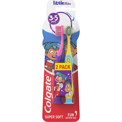 Colgate Zubní kartáček pro děti 3-5 let Super Soft 2 ks