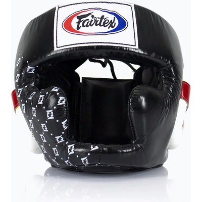 Fairtex Боксова каска Fairtex Super Sparring black/white