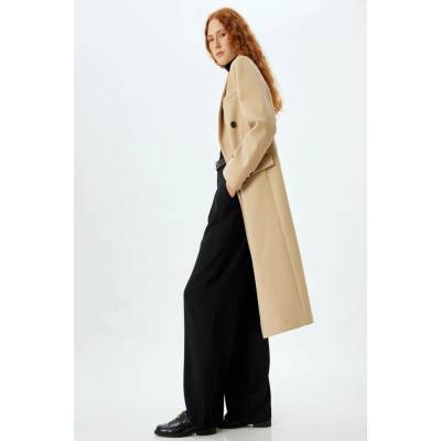 Koton Beige Women's Coat krémová