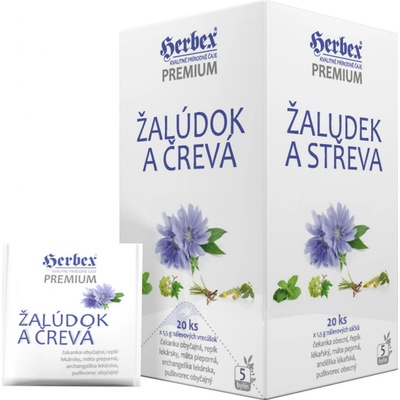 Herbex Čaj žaludek a střeva 20 x 1,5 g