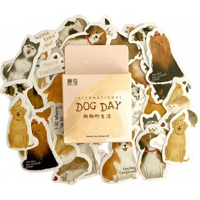 Súprava samolepiek - Dog Day (46ks)