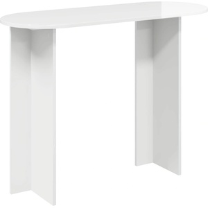 vidaXL Конзолна маса Бял гланц 100 x 39, 5 x 75 см Инженерна дървесина (8001153)