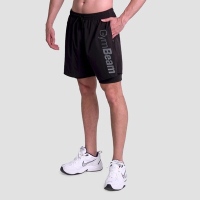 GymBeam Šortky 2in1 Essence Black