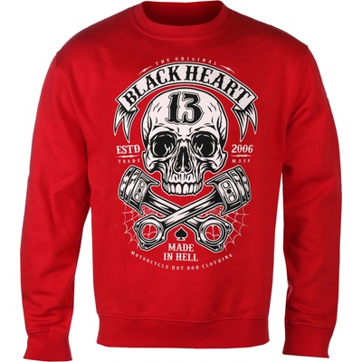Black heart мъжки суичър black heart - rider - ЧЕРВЕН - 17193