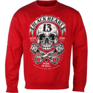 Black heart мъжки суичър black heart - rider - ЧЕРВЕН - 17193