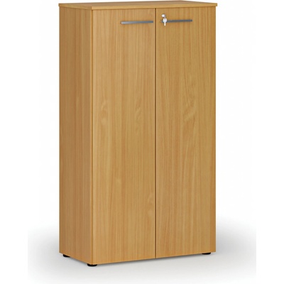 Primo Kancelárska skriňa s dverami WOOD, 1434 x 800 x 420 mm, buk
