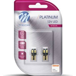 m-tech LED W5W 4xSMD5630 CANBUS White комплект (LB806W)