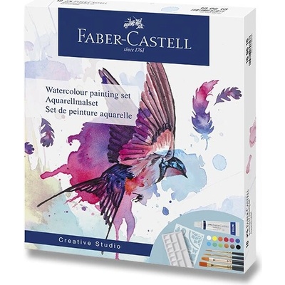 Faber-Castell akvarelové barvy 169618 sada 18 ks