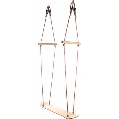 2Kids Toys Dřevěná houpačka SKATEBOARD hnědá