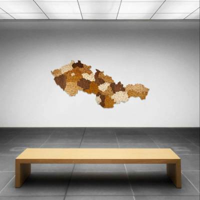 68travel Drevená mapa Československa 275×135 cm