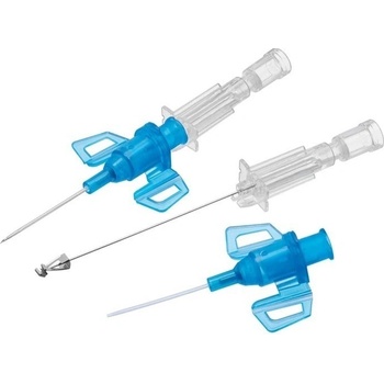 Introcan Safety 3 22 G 0,9 x 25 mm modrý uzavretý IV katéter 50 ks