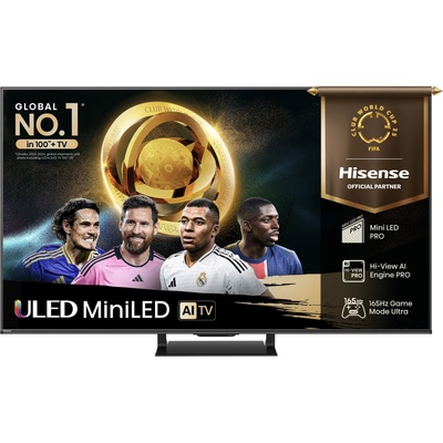 Телевизор Hisense 65"U7Q Pro, 4K Ultra HD 3840x2160, ULED, FALD, Quantum Dot, 165Hz, IPS, HDR 10+, HLG, Dolby Vision IQ, Dolby Atmos, Smart TV, WiFi 5GHz, WiFi Direct, BT, Anyview Cast, light sens (65U7Q_PRO)
