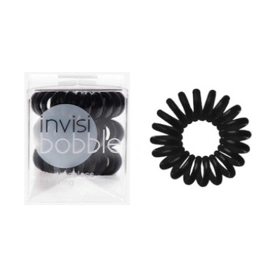 Špirálová gumička do vlasov Invisibobble True Black - čierna