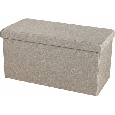 DOCHTMANN Taburet skladací s úložným priestorom hnedý 76 × 38 × 38 cm
