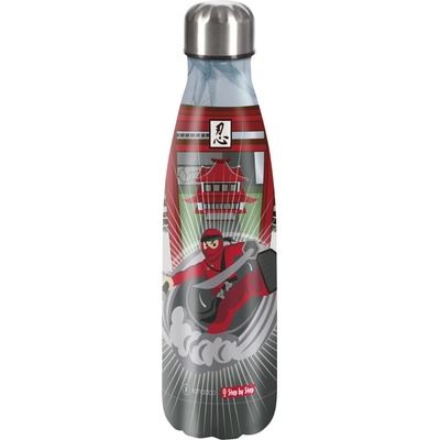 Step By Step Izolovaná láhev na pití z nerezové oceli 500 ml Ninja Yuma