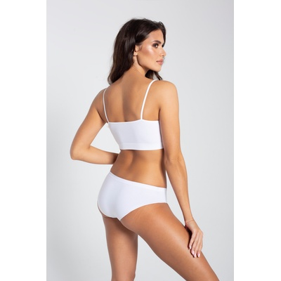 Gatta Bodywear Дамски безшевни бикини с ниска талия, белиeh-66958-white - Черен, размер xl