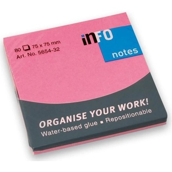 ЛИСТЧЕТА СЗЛ info notes 75/75ММ 80Л НЕОН РЗВ