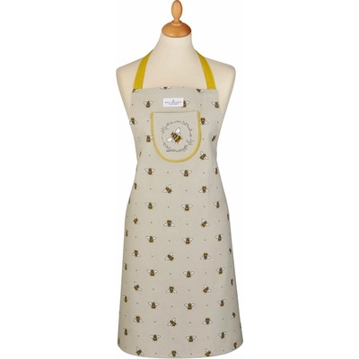 Cooksmart ® Бежова и жълта памучна престилка Bumble Bees - Cooksmart ® (1755)